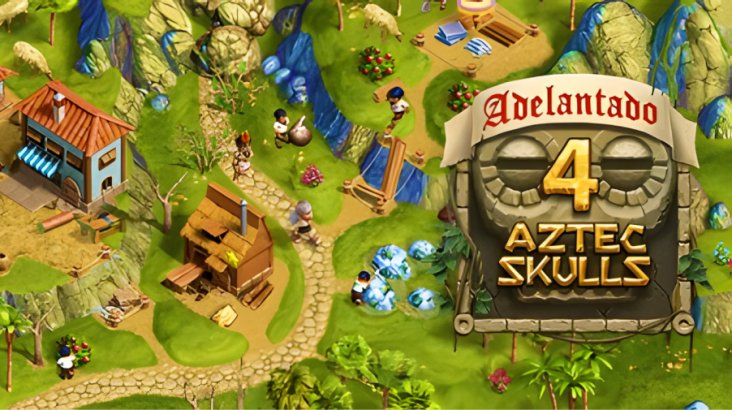 Adelantado 4 Aztec Skulls