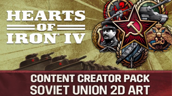 Hearts of Iron IV: Content Creator Pack — Soviet Union 2D Art