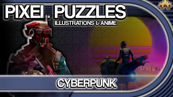 Pixel Puzzles Illustrations & Anime — Jigsaw Pack: Cyberpunk
