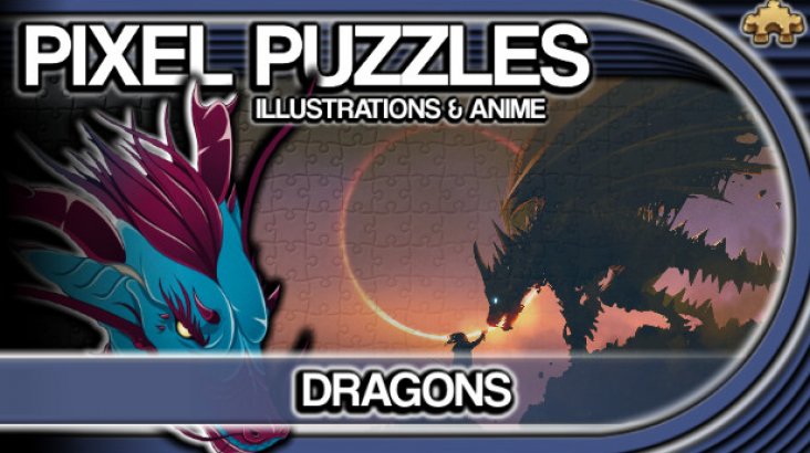 Pixel Puzzles Illustrations & Anime — Jigsaw Pack: Dragons