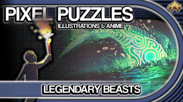 Pixel Puzzles Illustrations & Anime — Jigsaw Pack: Legendary Beasts