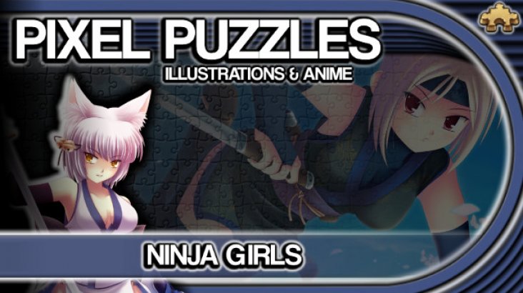 Pixel Puzzles Illustrations & Anime — Jigsaw Pack: Ninja Girls