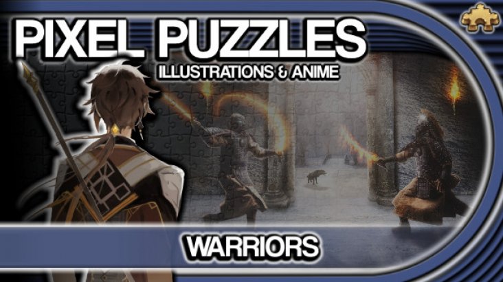 Pixel Puzzles Illustrations & Anime — Jigsaw Pack: Warriors